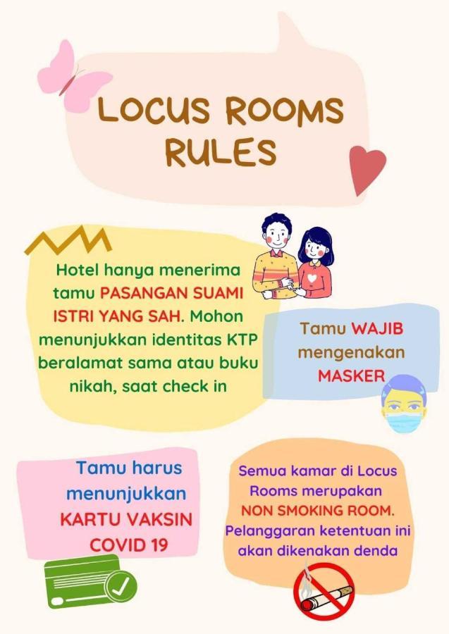 Locus Rooms Bandung Buitenkant foto